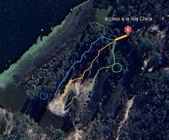 Acceso a la Isla Chica