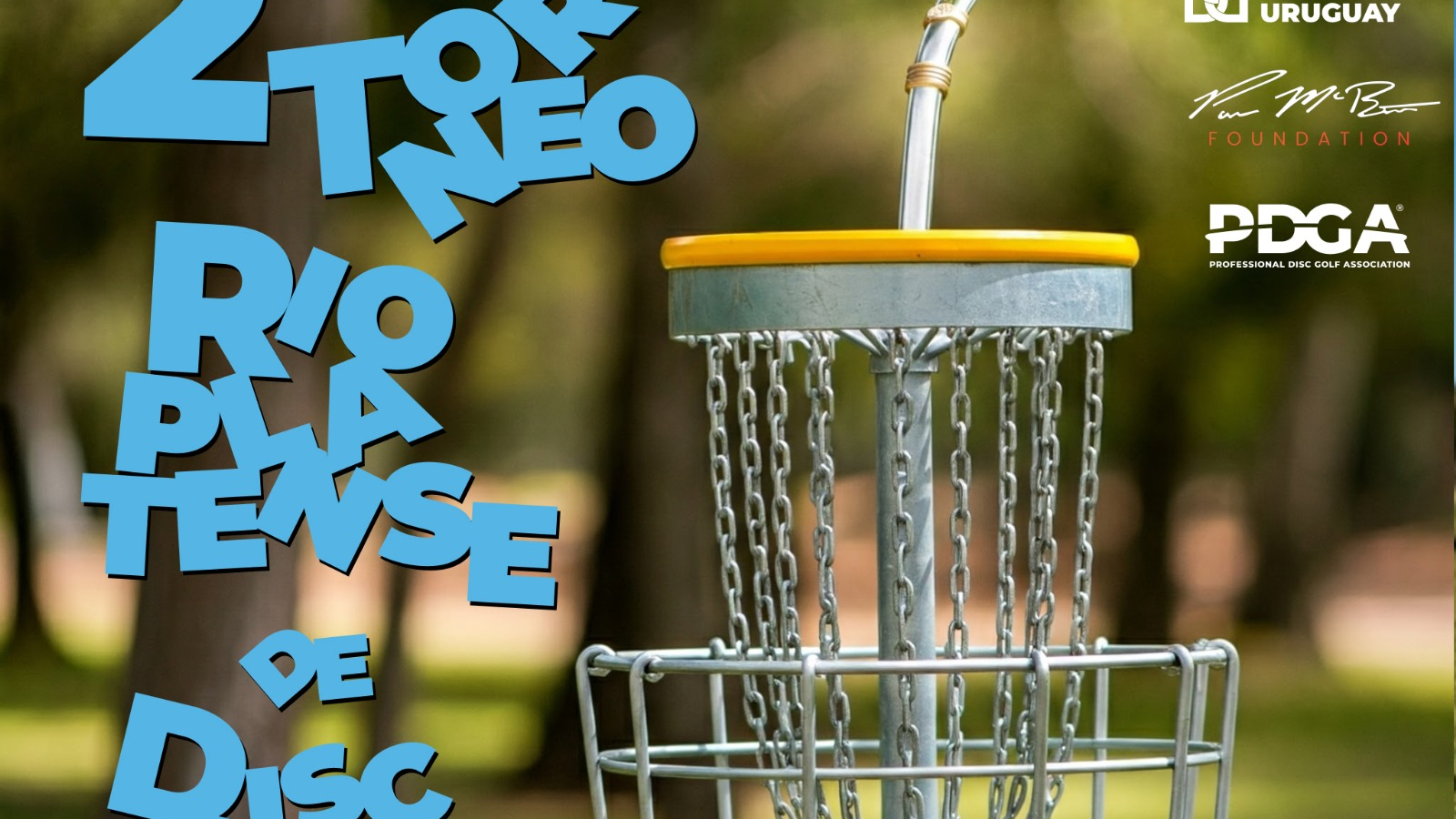 Primer Torneo oficial de PDGA de Disc Golf de la region, con participación nacional e internacional.   Por inscripciones:   discgolfuy@gmail.com  Instagram: @discgolfuy . Dias 15 y 16 de febrero