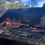 Asado en los parrilleros